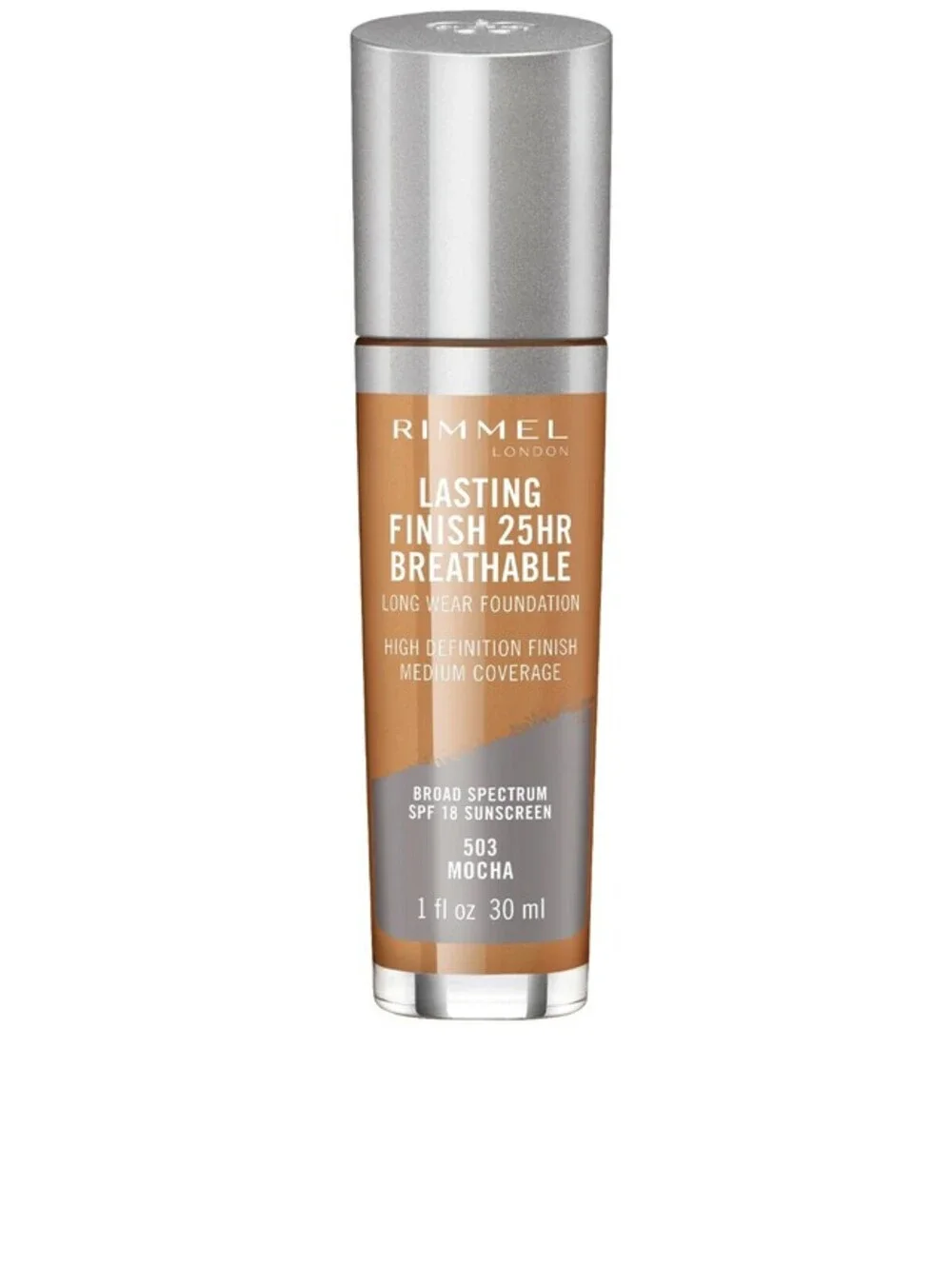 New Rimmel Lasting Finish 25 Hour Breathable Foundation in 503 Mocha (Sealed)